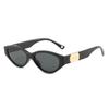 Inverno 2021 novo óculos de sol estilo olho de gato europeu e americano feminino óculos de moda cor de gelatina simples óculos de sol cross-border tendência