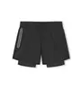 Shorts Esportivos Masculinos Slim Fit Casuais Justos de Seda Gelada Finos de Secagem Rápida para Corrida, Fitness, Ciclismo com Bolsos para Jogging