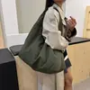 Bolsa Tote de Gran Capacidad para Mujer, Estilo Nuevo, Color Sólido Simple, Versátil, Bolso de Hombro Estilo Relajado, Bolso de Mano Casual para el Día a Día