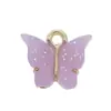 Colgante de Mariposa Colorida de Acrílico y Aleación Accesorios para Joyería DIY Pulsera Collar Pendiente Material Colgante Venta al por Mayor