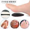 Almohadilla de pie de cuero PU para el antepié, metatarsiano, suave, con absorción de impactos, almohadilla de medio código, plantilla autoadhesiva antiabrasión.