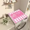 Funda de Mesa de Noche Floral Tridimensional para el Hogar, Funda para Lavadora, Paño de Cubierta Antideslizante Absorbente de Agua de Tierra de Diatomeas, Tapete a Prueba de Polvo