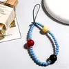 Nueva Cadena de Teléfono Creativa Ins de Colores con Colgante de Cuentas, Bolso de Cadena, Cadena de Perlas, Lanyard Lindo para Auriculares Femeninos