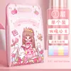 Bolsa de acordeón de dibujos animados súper linda y femenina Carpeta de archivos portátil A4 Bolsa de almacenamiento para exámenes para documentos de estudiantes de primaria