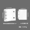 Almacenamiento de Uñas Fresco y Elegante con Doble Cremallera Seleccionado Cuidadosamente Libro Transparente de PVC para Colección de Uñas Álbum de Mini Almacenamiento Desmontable de Hojas Sueltas
