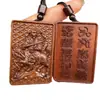 Lei Mu Zhen Wu Da Di Emperador del Norte Cruz Tian Jing Colgante Mango Colgante Colgante Tallado en Madera Joyería Tarjeta No Importa