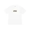 Camiseta de Algodón Puro de Estilo Europeo Transfronterizo, Tendencia Original 24Ss, Camiseta de Manga Corta con Estampado de Letras y Pintura en Spray Graffiti