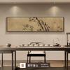Nueva Pintura Decorativa de Salón de Té Chino Estética de la Dinastía Song Pared de Fondo de Sofá de Sala de Estar Colgante de Pared Bambú Zen Mural de Oficina