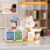 Adornos de gato de la suerte recolectan dinero código de barras de tienda mostrador de caja decoración de gato de la suerte regalo de inauguración de tienda nueva