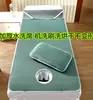 Esterilla para dormir para cama de belleza salón de belleza cama de masaje para champú bordado de tatuaje tapete para quitar cera de oídos con agujeros verano transpirable engrosado seda de hielo ratán