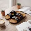Zapatos Birkenstock para hombre, calzado de exterior de verano, pantuflas unisex para pareja de exterior, sandalias de playa de suela gruesa, sandalias de talla grande, al por mayor