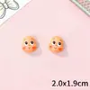 Talla en Madera Vaina de Frijol Cara de Niño Estrella Accesorios Piezas Resina Hecho a Mano DIY Funda de Teléfono Calabaza Accesorios Pequeños Cara de Estrella