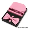 Conjunto de Presente Masculino com Gravata Lisa e Gravata Borboleta de 4 Peças Caixa para Casamento Terno Formal Gravata Decorativa Venda Quente Transfronteiriça em Estoque