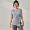 Roupas de Yoga Plus Size para Mulheres, Tops Esportivos de Secagem Rápida com Efeito Emagrecedor, Camisetas de Treinamento de Verão para Corrida de Secagem Rápida, Camisetas de Manga Curta para Fitness