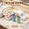 Copo de Palha de Trigo com Design de Diamante Copo para Escova de Dentes Copo para Enxaguante Bucal Suporte para Escova de Dentes para Casal Doméstico Copo para Lavar com Aroma de Trigo Copo Doméstico para Dentes