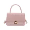 Bolso tejido de color liso, minimalista, superventas transfronterizo, bolso pequeño cuadrado para el hombro, bolso cruzado nuevo para mujer, moderno y elegante