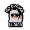Broche de Animal de Dibujos Animados Lindo Alpaca Patrón Biye Letras Inglesas Accesorios para Ropa Mochila Insignia Pin