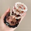 Elástico de Cabelo de Urso de Alta Elasticidade para Verão para Mulheres, Corda de Cabelo Simples e Durável, Elástico para Rabo de Cavalo Alto, Acessórios de Cabelo