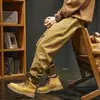 Calça jogger masculina versátil e solta de perna reta, tendência 2026, calça masculina versátil estilo Hong Kong, calça casual workwear