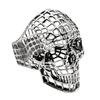 Anillo de calavera de hip-hop europeo y americano para hombre, estilo ins, nicho, retro, anillo de calavera de serpiente, joyería de comercio exterior al por mayor
