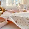 Juego de Cubrecama de Algodón para Todas las Estaciones Grado Materno e Infantil, Estilo Fresco Algodón Lavado Acolchado Tatami Manta Antideslizante