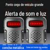 Caminhão direito área cega radar luz de advertência de voz 24v muck cabeça de lama veículo de engenharia invertendo som e alarme de luz