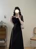 Tamanho Grande Gorda mm Look Emagrecedor e Elegante Suave Vestido Falso de Duas Peças para Mulheres Verão Design de Emenda Saia Longa A-Line