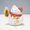 Nuevo Adorno de Gato de la Suerte de Cerámica Hucha con Función Automática de Asentimiento, Regalo de Gato de la Suerte para Escritorio para Apertura de Negocios, Venta al por Mayor desde Fabricante
