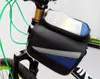 Bolsa de bicicleta com tela grande. Tela sensível ao toque mountain bike sela saco / saco superior tubo saco feixe dianteiro saco de telefone móvel equipamento de equitação /