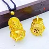 Tienda de Oro Mismo Estilo Oro Antiguo Amarillo Tres Dimensional Dios de la Riqueza Colgante Nuevo Estilo Chino Cinco Caminos Dios de la Riqueza Amarillo Dios de la Riqueza Colgante Venta al por Mayor