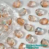 50 piezas 12x16mm cristal rosa púrpura natural imitación vidrio irregular cuentas sueltas materiales para collar de cuentas hecho a mano DIY