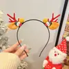 Novos Acessórios de Cabelo de Natal 2024 Aro de Cabelo Aro de Cabelo de Rena Feminino Acessórios Fofos