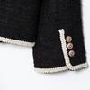 Chaqueta de Felpa con Diseño Redondo Estilo Chanel, Versátil y Casual, Popular en Amazon y Aliexpress