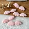 Alas de ángel de murciélago diablo con relieve de felpa de cuero sintético, hechas a mano, material de bricolaje, accesorios de decoración Lolita para abanicos