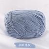 Ovillo de Lana de Color Puro de 3 Hebras Hilo para Bebé Ovillo de Hilo Mediano Fino Bufanda Tejida a Mano Manta Lana para Crochet Material Tejido a Mano