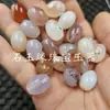 Cuentas de arroz de ágata cinabrio de hielo, cuentas sueltas de jade, calcedonia blanca, eslabones ovalados, pulsera, collar, accesorios de joyería, cuentas