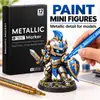 Set de Marcadores de Pintura Metálica con Punta Dura para Retoques, Marcador de Graffiti para DIY, Marcador para Colorear