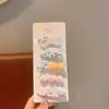 Pinza para el Cabello con Flor y Lazo Estilo Coreano para Niños Pinza de Dibujos Animados con Degradado para Flequillo Pasador para Niña Pinza de Pico de Pato Pinza Lateral Pinza para el Cabello