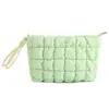 Bolsa de Cosméticos Plegada de Color Sólido Cloud Fresh 2024 Costura Portátil Casual La Más Fácil de Combinar Bolso de Mano para Mujer