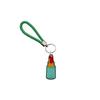 Llavero de cuerda trenzada creativo de la serie Amazon Red, accesorios para llavero, llavero de cuerda de cuero trenzado con dibujos animados