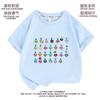 Camiseta de Manga Corta Infantil Bloques de Construcción Digitales Camiseta Básica para Niñas Numberblocks Ropa de Verano para Niños Top para Niños ins