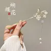 Novo grampo de cabelo antigo estilo chinês com borla para mulheres, elegante e versátil, adequado para Hanfu, cheongsam e penteados presos
