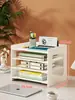 Caja de almacenamiento de documentos, estante de archivos multicapa, archivador de escritorio de oficina, gabinete de datos de madera, almacenamiento de oficina tipo cajón