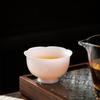 Copa Maestra de Porcelana Blanca Jade Hielo Taza de Té Hogar Cerámica Kung Fu Logotipo Producción Venta al por Mayor Negocio Souvenir Fabricante