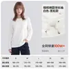 Camiseta de manga larga de algodón puro para mujer, venta directa de fábrica, para primavera y otoño, corte holgado, cuello redondo pequeño, top suave y cómodo, camiseta básica estilo pareja