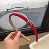 Internet Trendy Girl's Simple Light Plate Hairband All-match Narrow Edge 2023 Novo Vintage Estilo Francês Hairpin Wash Face Outing Headband