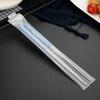 304 pauzinhos de aço inoxidável nórdico antiderrapante doméstico Hot Pot Public Chopsticks Square Wheat Chopsticks modernos simples japoneses