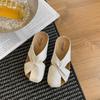 Zapatos de Mujer Talla Grande 41-43 Estilo Francés Inspirados en Chanel Mocasines Calados de Punta Cerrada para Mujer, para Uso Exterior en Verano, Adecuados para Combinar con Vestidos, Sandalias de Suela Suave