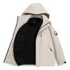 Luotuo Mismo Estilo Tres en Uno para Mujer Cortavientos e Impermeable Otoño e Invierno Exterior Casual Versátil Chaqueta Desmontable Moderna
