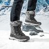 Botas de Nieve para Adultos Habibear, Botas Largas de Algodón con Felpa, Zapatos de Algodón a Prueba de Frío para Niños Medianos y Grandes, Zapatos de Esquí Antideslizantes de una Pieza para Envío Directo